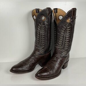 Vintage Tony Lama Caribou Buckaroo Boots | Exotic | Gold Label | Men’s 10 D